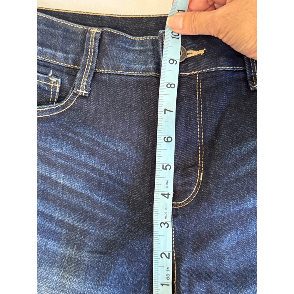 Women's St. John's Bay Denim 13” Inseam Bermuda Shorts dark wash stretch Size 10 - Picture 11 of 12